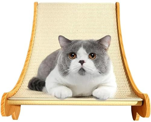 2-in-1-Sisalbett Und Brett Zum Kratzen | Sisal Kratzer | Kratzbett Für Katzen Aus Sisal | Wiederverwendbares Kratzlounge-Katzenbett