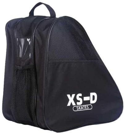 FLCPJGV Rollschuhtasche Schlittschuhtasche mit Griff Skating-Schuhtasche Handtasche für Eishockey-Schlittschuhe Skates Kinder Mädchen Kinder, Schwarz