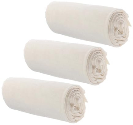 Cabilock 3 Piezas Tela Filtrante Para Queso De Cocina Reutilizable Tela De Algodón Para Queso Yogur y Tofu Accesorios De Cocina Para Filtrar Salsas y