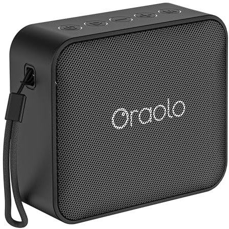 oraolo Altavoz Bluetooth Pequeño,Altavoz USB Portátil Ducha,Impermeable IPX7,Parlante Estéreo, Entrada AUX&TF-Card, Autonomía de 24H, Altavoces Inalámbrico Bluetooth 5.4 Compacto para Camping,Viajes