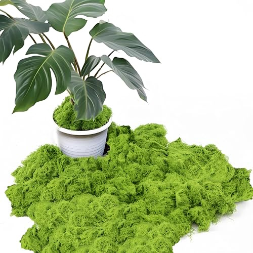 Nokwocy Mousse Artificielle pour décorer, Mousse Artificielle décorative pour Bricolage, présentation de Table, Arrangements Floraux, Jardin féérique et décoration de Mariage (Light 200g)