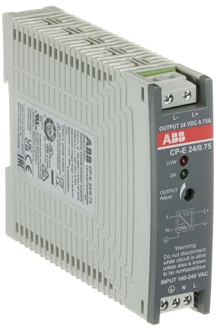 ABB CP-E 24/0.75 Power Supply • In, 100-240V AC Out, 24V DC/0.75A • 24V Power Supply • Power Supply Unit • ABB1SVR427030R0000