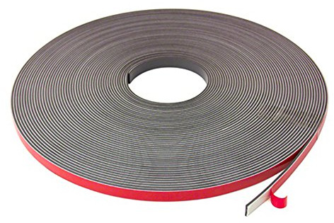 MagFlex® Flexible Magnetic Tape with Foam Self Adhesive Designed to Provide a Strong Grip on Magnetic Metal Based Surfaces - Polarity B - 12.7mm Wide - 30m Length