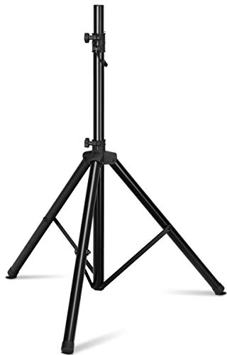 GOPLUS Boxenständer Boxenstativ Stativ Ständer aus Eisen für Lautsprecher Boxen Audio, schwarz 97-183 cm (1)