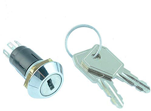 Lorlin ON-ON Keylock Key Switch DPDT 1A 125V (SRL-5-L-S-2)