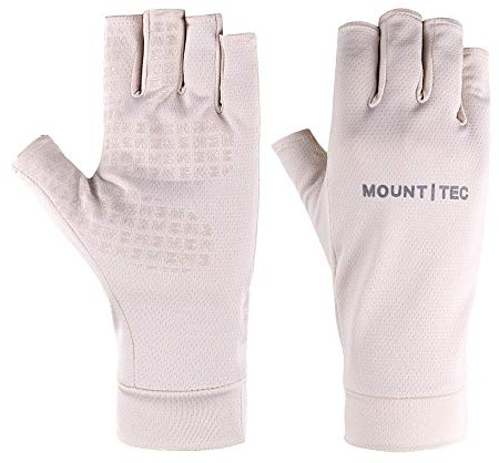 MOUNT TEC UPF Driving Gloves for Women Fingerless Cycling Gloves for Outdoor Running Fishing Hiking (Pink,S)