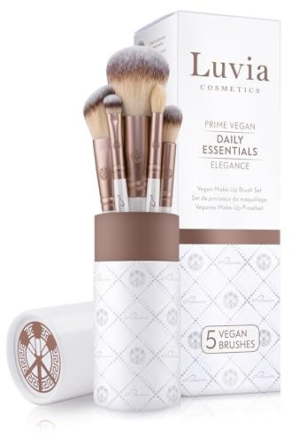 Make-Up Pinselset Luvia, Daily Essentials Brush Set, Puder- Und Augenpinsel Im Set, 5 Vegane Kosmetikpinsel