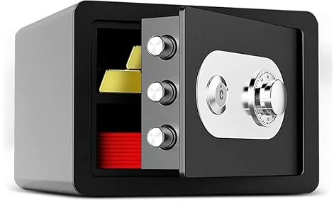 Coffres-forts Coffre-fort avec serrure à combinaison Coffre-fort de dépôt mécanique 25cm ignifuge Clé Armoire Mini Bedside Caisse à monnaie Bureau Bijoux Cabine Coffre-fort de dépôt,A