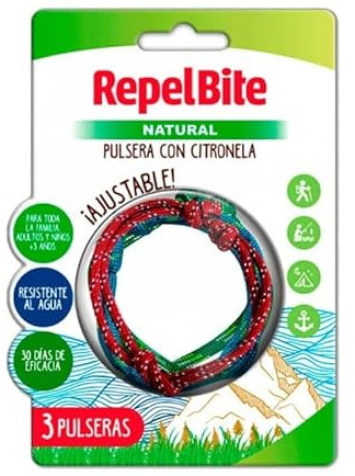 Esteve Repel Bite Pulsera Citronela Cuerdas 3U