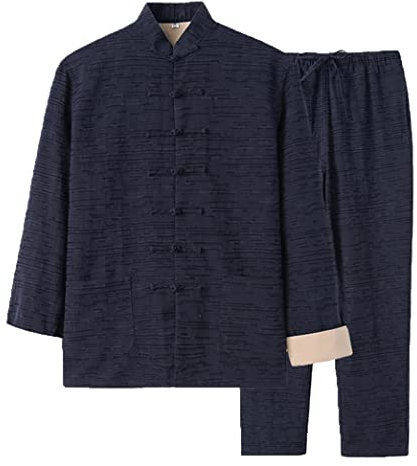 Chinesische Kleidung Jacquard-Tang-Anzug for Herren, traditionelle chinesische Kleidung, Kampfsport-Anzug, Kung-Fu-Uniformen, Baumwoll-Leinen, Tai-Chi-Kleidung, Zen-Meditationsuniform, Langarm-Shirt u