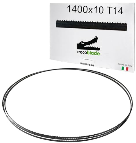 Fraiser CrocoBlade - Juego de 3 hojas de sierra de cinta 1400 x 10 x 0,65 mm - para madera y derivados - recambio profesional para sierras de cinta TC-SB 200, HBS30, HBS25, PBS 350 - TPI 14