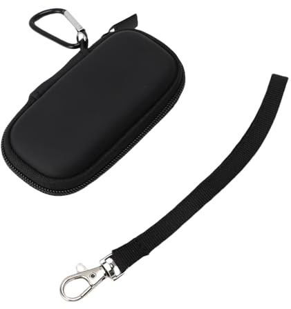 Alomejor Hartschalen-Tragetasche, Geeignet für Kardia Mobile EKG, Rundumschutz, Reise-Aufbewahrungstasche für Geräte, Schwarz