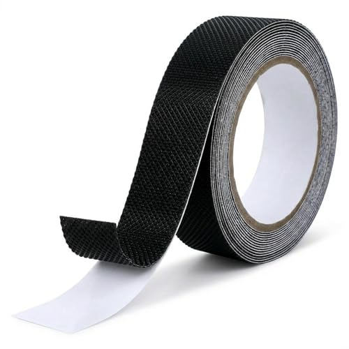 FWYDRJZC Black Rubber Grip Tape Built With Acrylic Pressure Sensitive Adhesive Ultra Strong Waterproof Anti Slip Design Matches Grippy Primer Duct Tape Style For DIY Tools Gadgets Household Daily Use