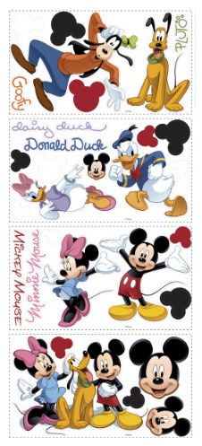 Disney RoomMates RMK1507SCS Mickey and Friends Peel and Stick Wall Decals