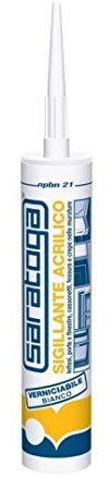 SIGILLANTE ACRILICO BIANCO VERNICIABILE ML.280 009375 SARATOGA