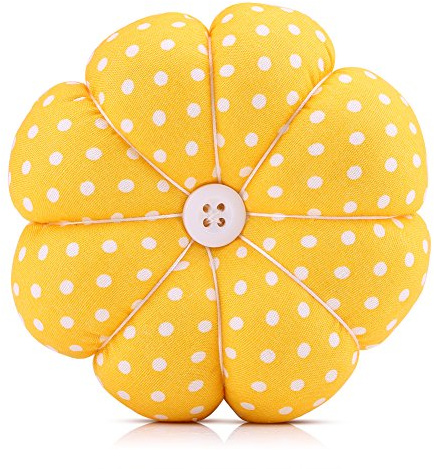 HEEPDD Coussin à épingles à Coudre Floral Design Citrouille à Coudre Kit de goupilles de Rangement pour Plateau Amovible Coussin à épingles intégré Paquet de Ceinture de Poignet Décoration(#3)
