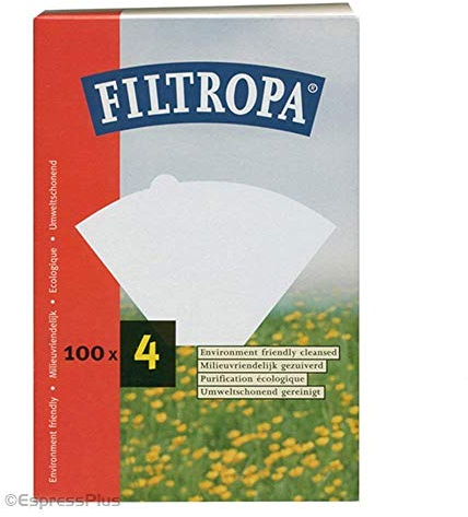 2 X Filtropa Bleached Coffee Papers Size Four, Pack of 100 Coffee Filters