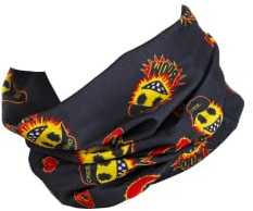 O‘Neal | Halstuch Schlauch-Schal | Mountainbike Motocross Motorrad | Ungesäumt, Bequemes Material, elastischer Stoff | Neckwarmer Emoji | Unisex | Schwarz Gelb | Einheitsgröße