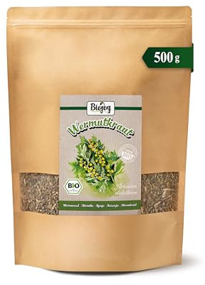 Biojoy Thé d'Absinthe BIO (500 g), séchée et coupée, sans additifs (Artemisia absinthium)