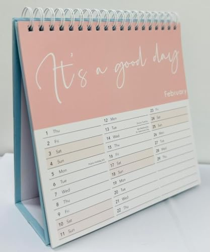 PaulStore 2027 Desktop Calendar – Month-to-View Flip Over Square Planner for Home, Office, and School Desk Organizer (Squeeze)