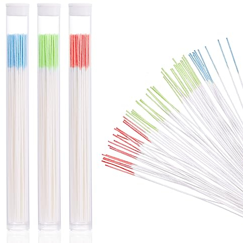 180 Pièces de Nettoyant pour Trous de Boucles d'Oreilles, fil d'Oreille Jetable Nettoyeur Trou Boucles d'Oreilles pour le Suivi du Perçage des Trous d'Oreille (Bleu, Rose Rouge, Vert)