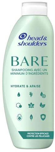 Head & Shoulders Hydrate & Apaise Shampoing Antipelliculaire Sans Sulfates 400ml. Bare Shampoing