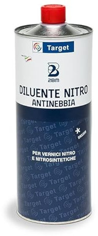 Diluyente Nitro antiniebla 2BM | Para pinturas nitro y nitrosintéticas, fondos de carrocería, carpintería, acabados nitro y limpieza de equipos | Botella de 1 l.