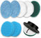 GOSLMYY Lot de 9 têtes de brosse à récurer électrique sans fil de 10,2 cm pour nettoyage ménager/salle de bain/sol/carrelage/voiture