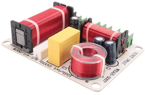 Giilayky Diviseur de Fréquence de Haut-Parleur à 3 Voies 300W Répartiteur de Fréquence de Filtre Croisé HiFi pour la Modification de Haut-Parleur à Domicile Bricolage