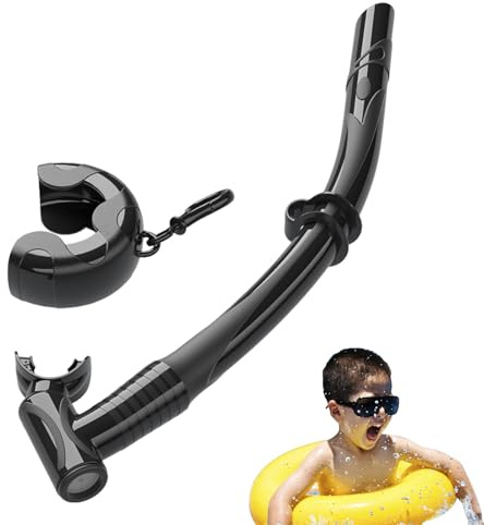 Snorkelrör för barn – munstycke våt snorkel för simning dykning – lätt andning snorkelrör, bekväm, flexibel, barnträning simning snorkel för ungdomssimmare