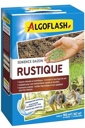 Algoflash Semilla Césped Rústico - 2,5 Kg