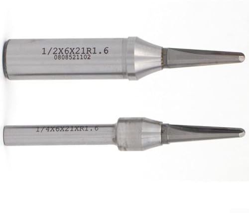 1/2inch & 1/4inch TCT Router Bits, V Groove CNC Milling Cutter For Woodworking, Wood Bending, Plywood Cutting, Smooth Grooving, Rounded Bottom Router Bit, Furniture Panel Groover(1/4inch+1/2inch)