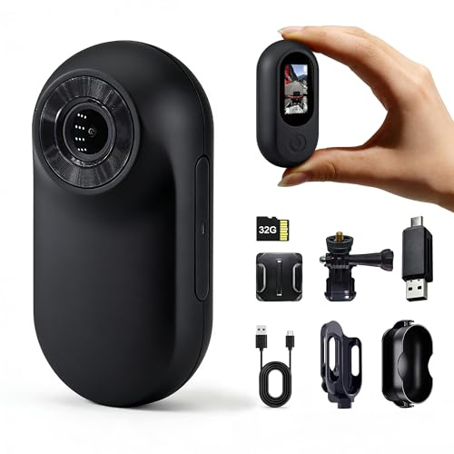 Frelisty Action CAM con Clip Magnético(Negro)
