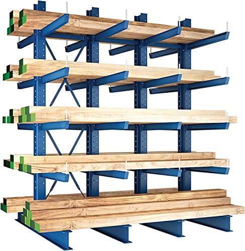 Meta-Regalbau GmbH & Co. KG Kragarmregal H3000xB5090xT2x800mm 5Felder doppels. enzianblau Trgf. 38520kg META