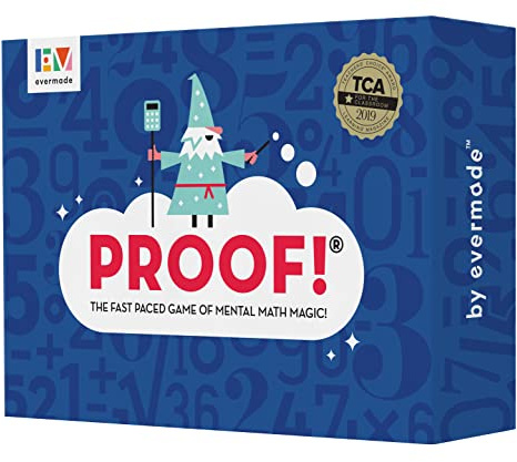 Proof! Math Game - The Fast Paced Game of Mental Math Magic - Teachers’ Choice Award Winning Educational Fun, Ages 9+