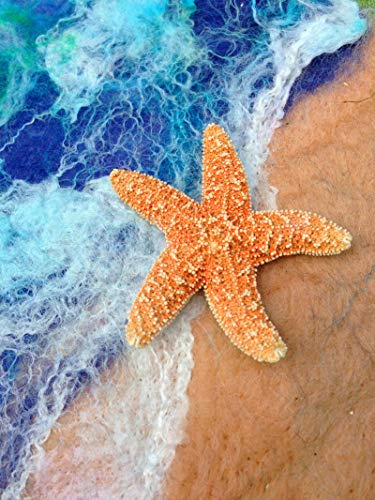 Ginfonr 5D DIY Diamond Painting Kits Strand Sjöstjärna Strass Diamantmålning, Diamantmålning Satser Landskap Korsstygn Broderi Strass Hantverk För Hemmakontor Väggdekor 30x40 cm