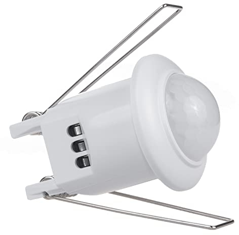 Maclean MCE359 Détecteur de Mouvement PIR Montage au Plafond portée 6m Charge Max. 300/150 W