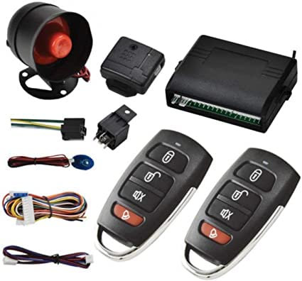 MACHSWON Remote Car Anti-theft Alarm Black Vehicle Theft Protection System Keyless