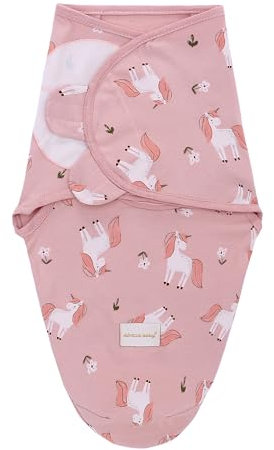Baby Pucktuch Babydecke 100% Baumwolle Baby Pucksack Puckschlafsack Geschenkset für Junge Mädchen Unisex Neugeboren (Rosa, S)