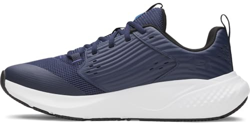 Under Armour Men's Charged Commit Training 4, Comfortable and Durable Men's Runners, Running Shoes with Charged Cushioning® Midsole,Washed Navy / Distant Gray / Black,10