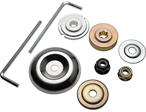 LEJIAJU 9 Stück Langlebiger Unkrautschneider Für Kopfklingen Adapter Set Gartenmaschine Bürstenklingen Adapter Reiterplatte Für FS250 FS5