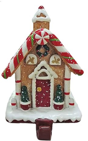 Ancsttu Support de bas de d'épices, support de bas de village en d'épices - Cintres de bas pour manteau - Décoration de fête, support assorti en résine, décoration de vacances pour sacs,