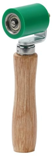 ZiStarlilife Rullo a pressione manuale in silicone da 40 mm, strumento professionale per saldatura con manico in legno, per membrana in PVC, resistente alle alte temperature, 260 °C (verde)