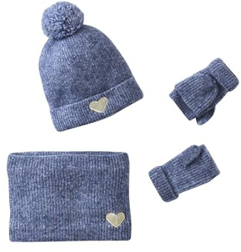 VERTBAUDET Ensemble Fille Bonnet Snood Moufles Mitaines