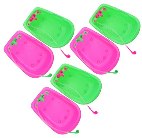HONMEET 6 Piezas Bañera Miniatura Muñeca Accesorios Casa Muñecas Decoración Resistente Abs Ligera para Ornamentación