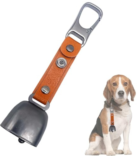 Allarme Bear Bell – Campanello Di Sicurezza, Silenziatore Magnetico | Moschettone Con Cinturino In Pelle, Dispositivo Di Allarme Per La Fauna Selvatica Regolabile, Escursionismo, Campeggio, Tr