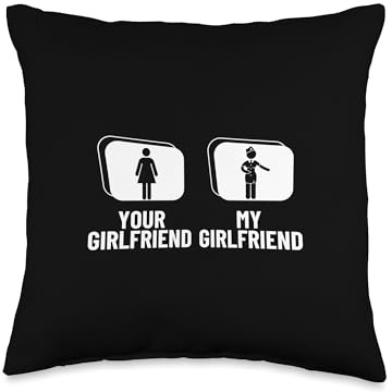 Cabin Crew Your Girlfriend My Girlfriend Flight Attendant Throw Pillow