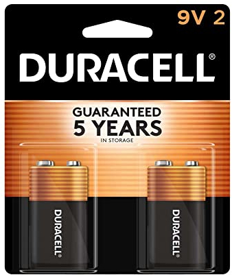 Duracell Type PP3 9V Battery 2 Pack Alcalino 9V