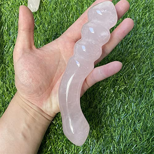 Varitas Yoni De Cuarzo Rosa Natural De Buena Calidad, 1 Unidad, Artesanías De Piedras Preciosas, Varita De Placer, Masaje De Manos Corporales, Adorno De Piedra Mágica De Madera, Regalos,1 PC