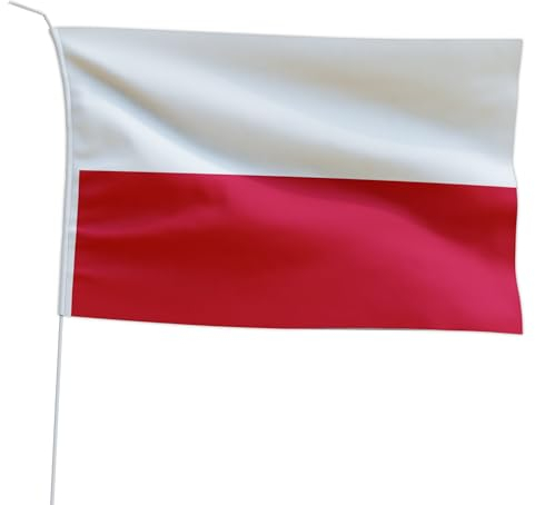 Marineo Guest Country Flag Boat Flag Guest Flag for Boat or Motorcycle – 20 x 30 cm, Poland